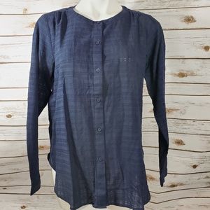 Ann Taylor Loft Button Down Blouse Long Sleeve